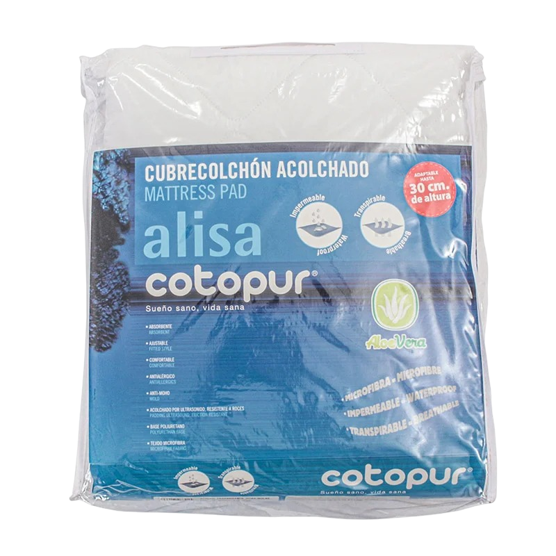 Cubre Colchón Acolchado Transpirable